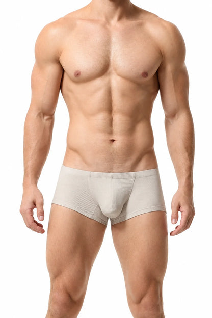 Men’s Breathable Solid Color Boxer Briefs