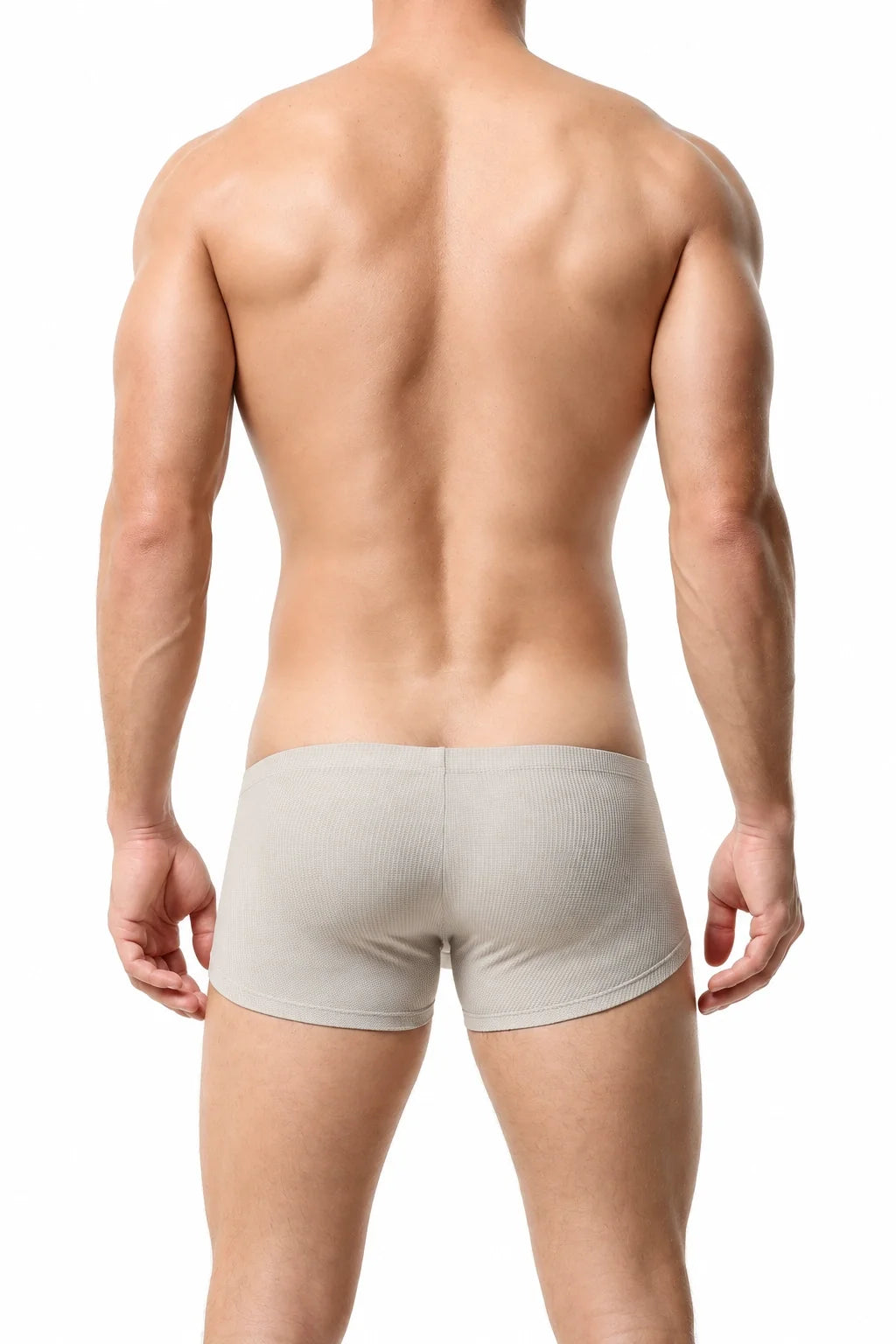 Men’s Breathable Solid Color Boxer Briefs