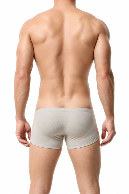 Men’s Breathable Solid Color Boxer Briefs