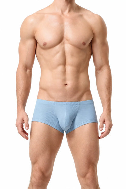 Men’s Breathable Solid Color Boxer Briefs
