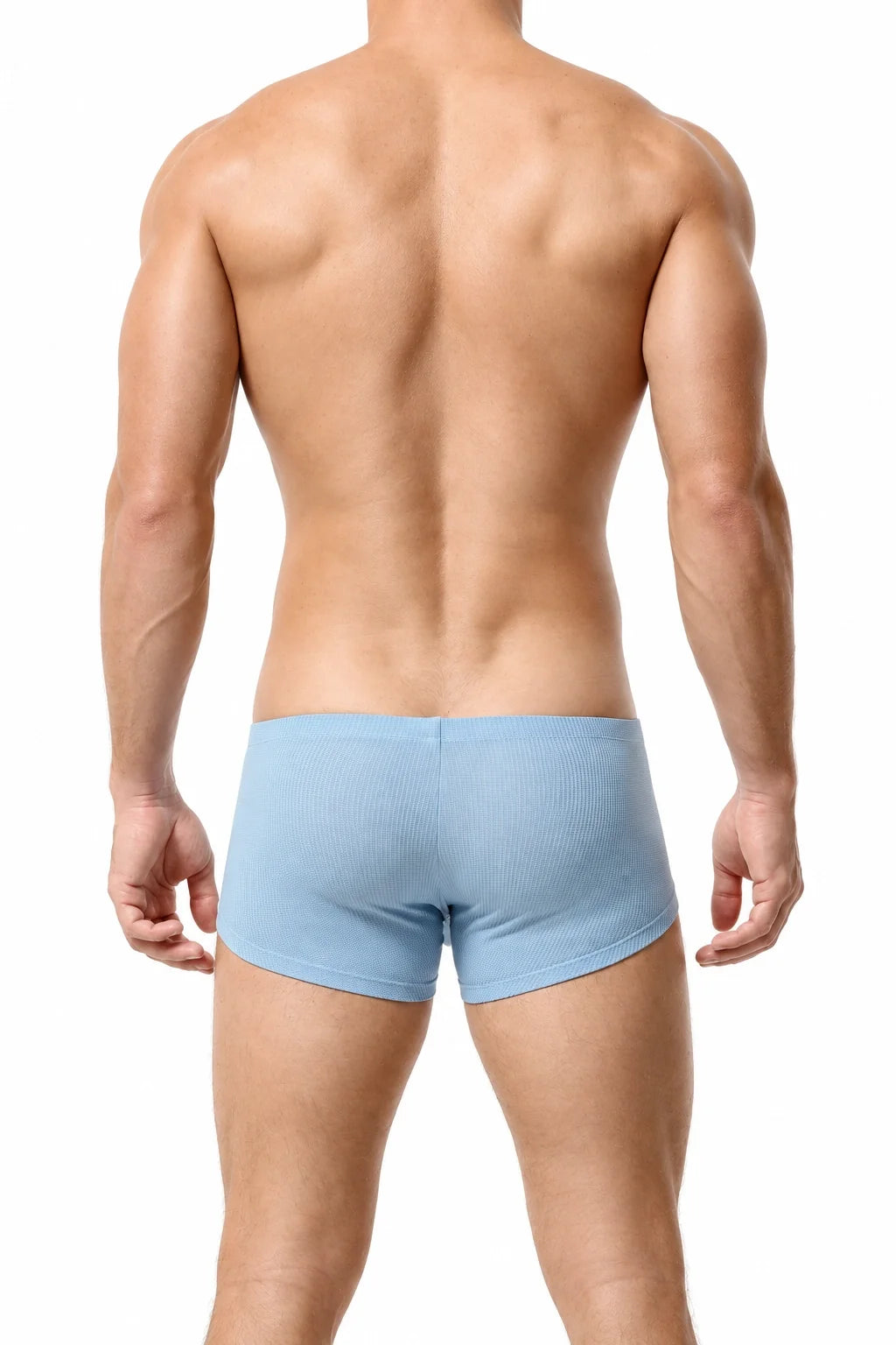Men’s Breathable Solid Color Boxer Briefs