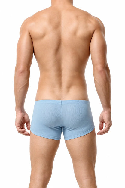 Men’s Breathable Solid Color Boxer Briefs
