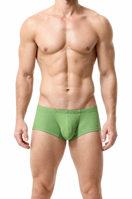 Men’s Breathable Solid Color Boxer Briefs