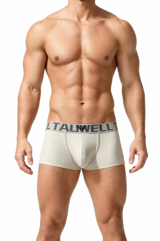 Men's Solid Color Boxer Briefs , Cotton Comfort