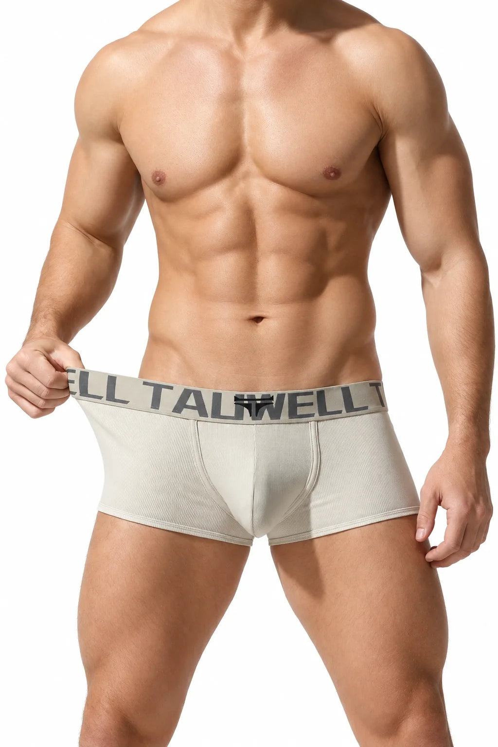 Men's Solid Color Boxer Briefs , Cotton Comfort