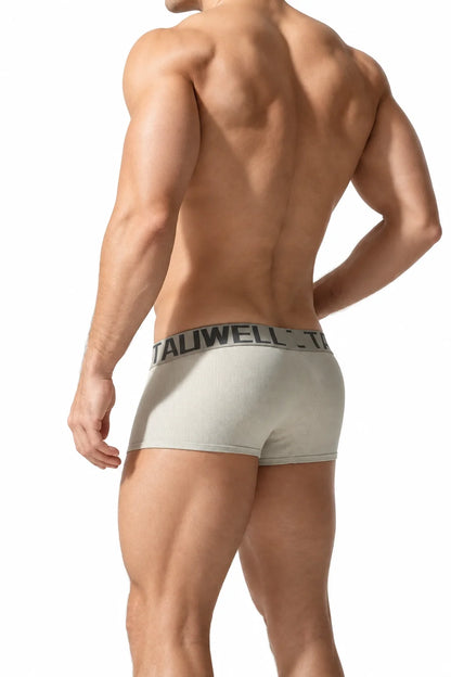 Men's Solid Color Boxer Briefs , Cotton Comfort