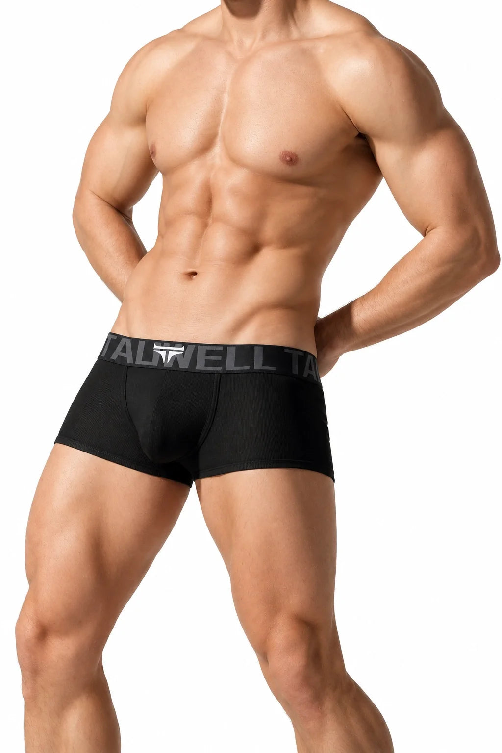 Men's Solid Color Boxer Briefs , Cotton Comfort