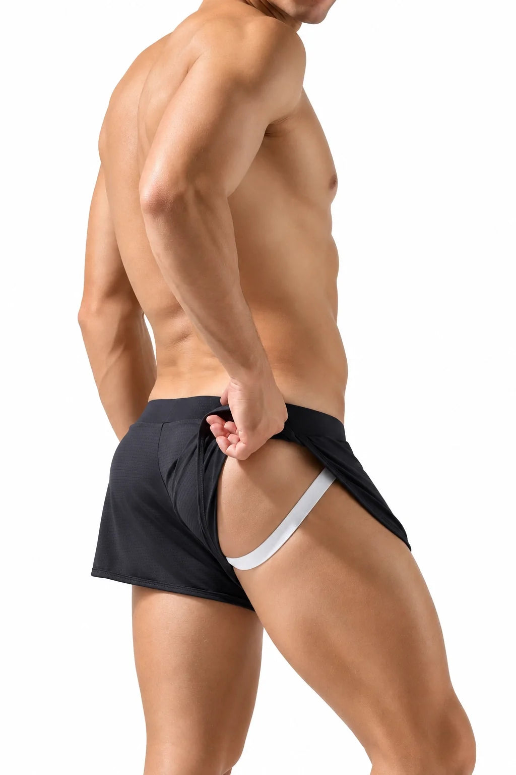 Men's Sport Split Thong – Breathable & Quick Dry