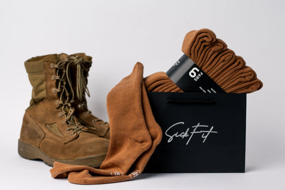 SickFit Tactical Heavyweight Boot Socks – Military-Grade, Moisture-Wicking, Compression Fit