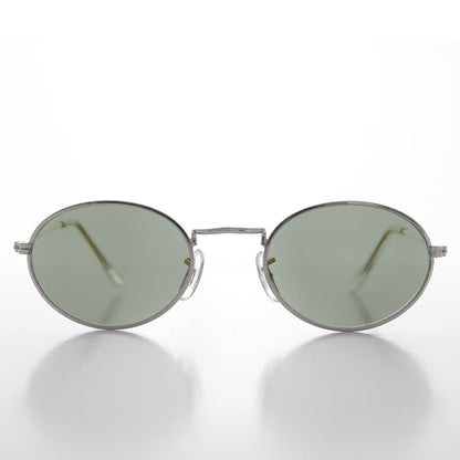 Oval Metallic Frame Vintage 90s Sunglass -Norris