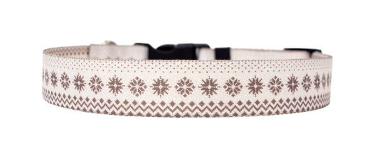 Nordic Snowflakes Dog Collar