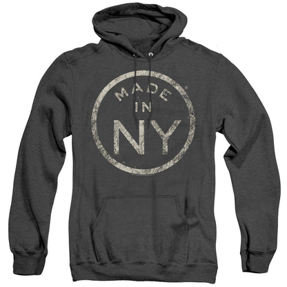 New York City Ny Made Mens Heather Hoodie Black Officially Licensed