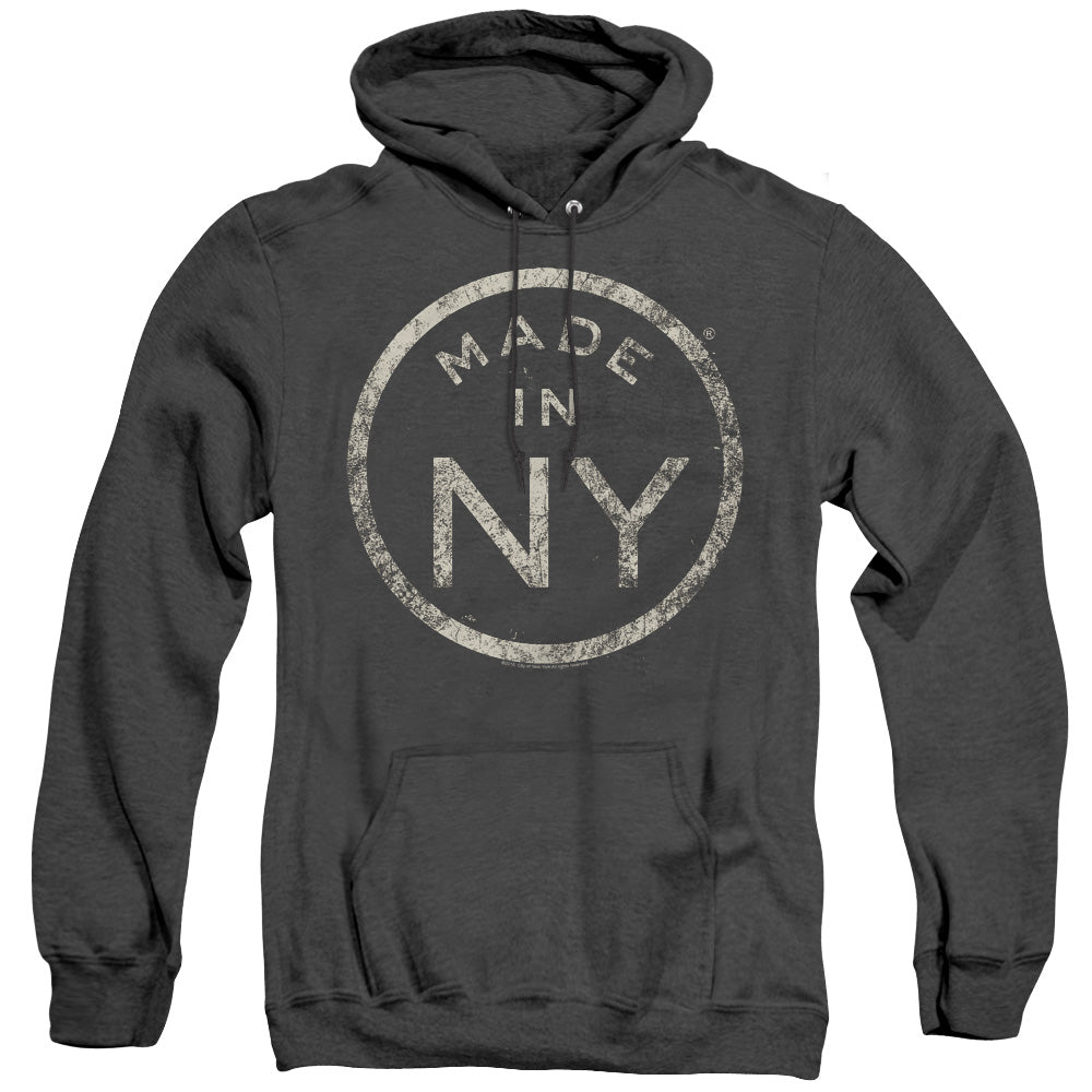 New York City Ny Made Mens Heather Hoodie Black Officially Licensed