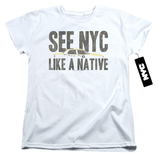 New York City Nyc Like A Native Womens T Shirt White