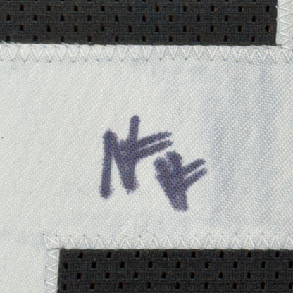 Framed Autographed/Signed Najee Harris 35x39 Pittsburgh Black Football Jersey Beckett BAS COA