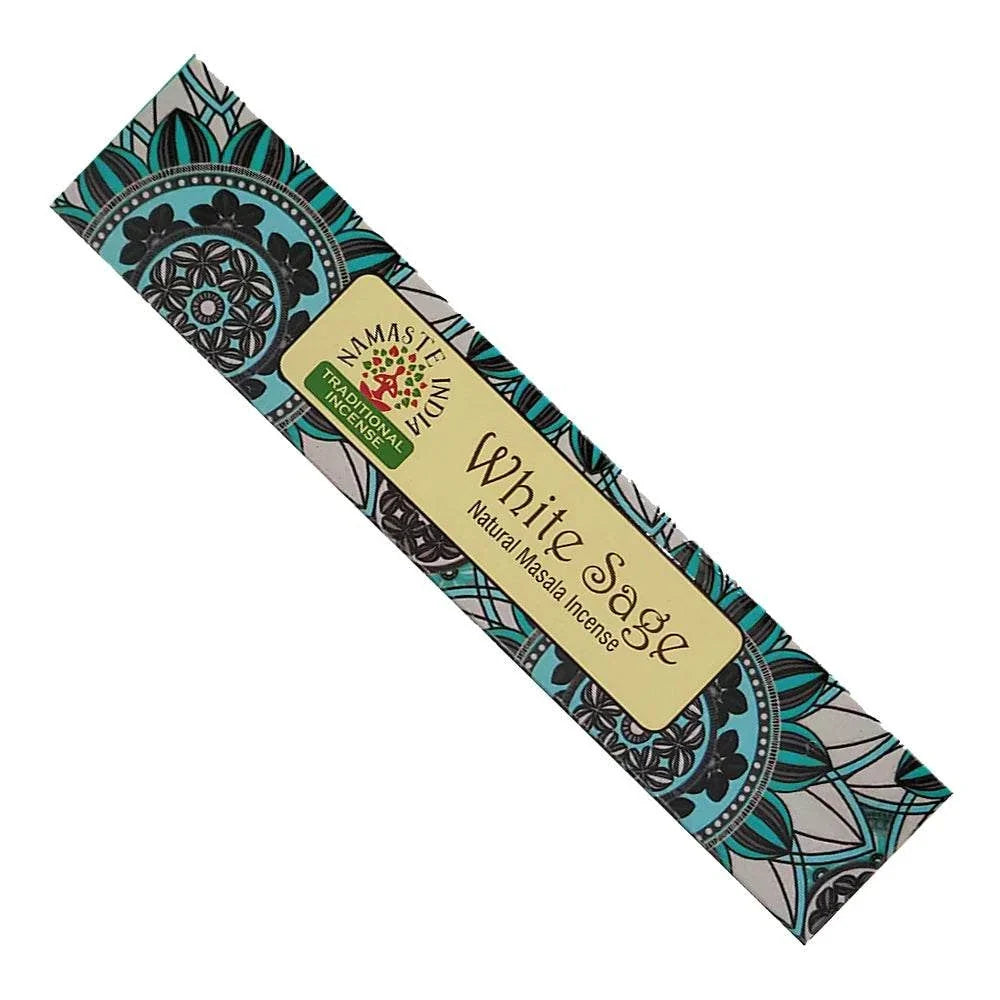 Incense Stick - Namaste India - White Sage 15g