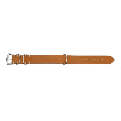 Military Natural Italian Leather Watch Strap