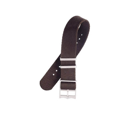 Eco-Friendly Nylon Military Watch Strap Watch Strap Black- Single Pass