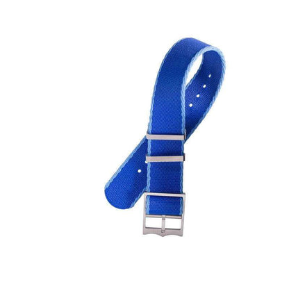 Eco-Friendly Nylon Military Watch Strap Watch Strap Blue - Light Blue - Single Pass