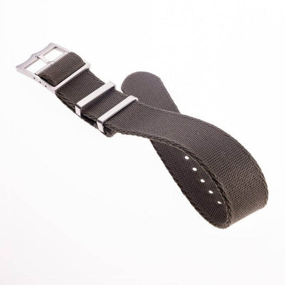 Eco-Friendly Nylon Military Watch Strap Military Green - Single Pass