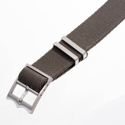 Eco-Friendly Nylon Military Watch Strap Military Green - Single Pass