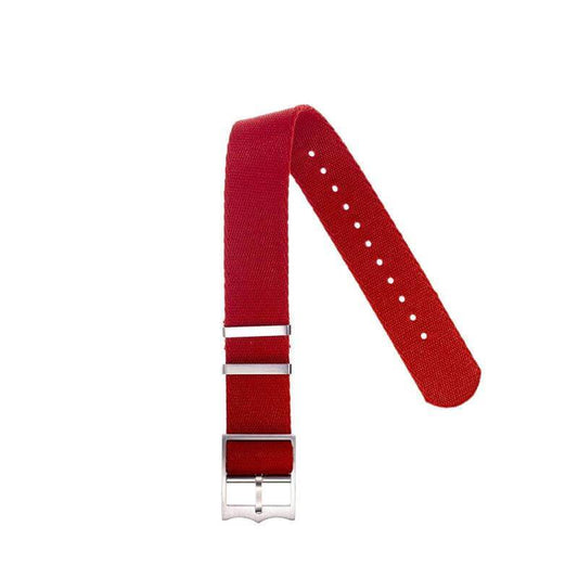 Nylon Military Watch Strap Red - Tudor Watch Style  - 100% Eco-Friendly