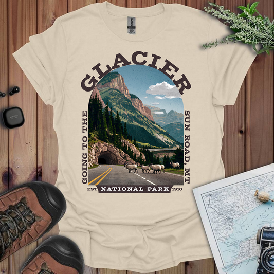 Glacier National Park Unisex Fit T-Shirt Going To The Sun Road Montana