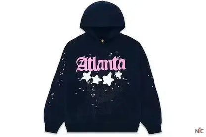 Navy Sp5der Atlanta Hoodie