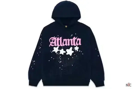 Navy Sp5der Atlanta Hoodie
