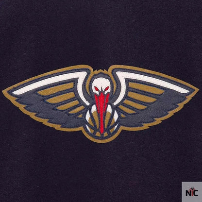 Navy and Red New Orleans Pelicans Varsity Jacket
