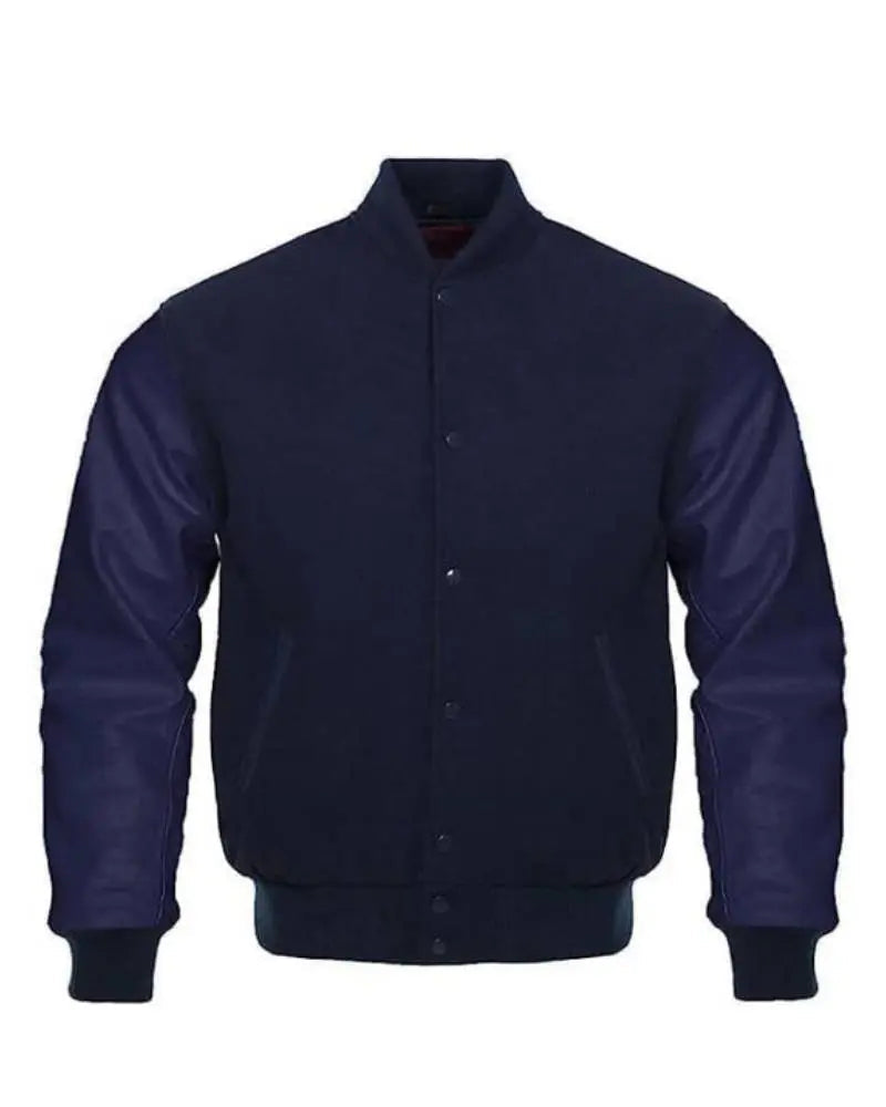 Navy Blue Varsity Jacket