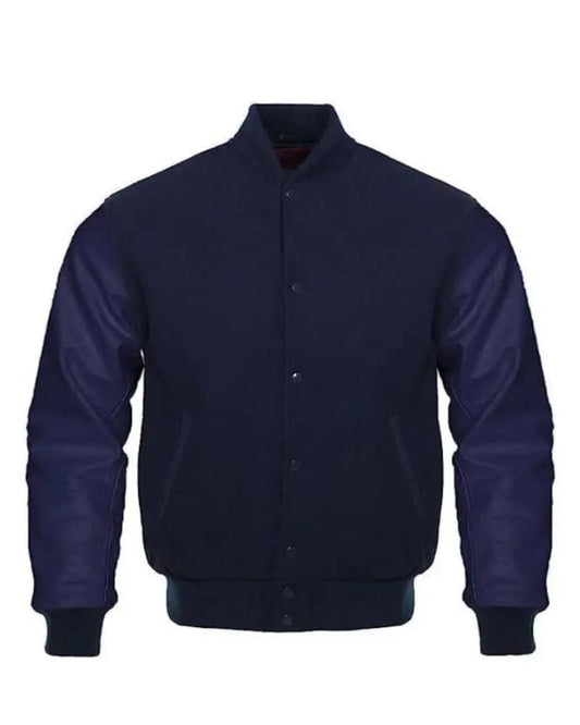 Navy Blue Varsity Jacket