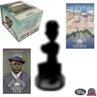 Negro Leagues Baseball Card, Postcard and Mystery Bobblehead Packages
