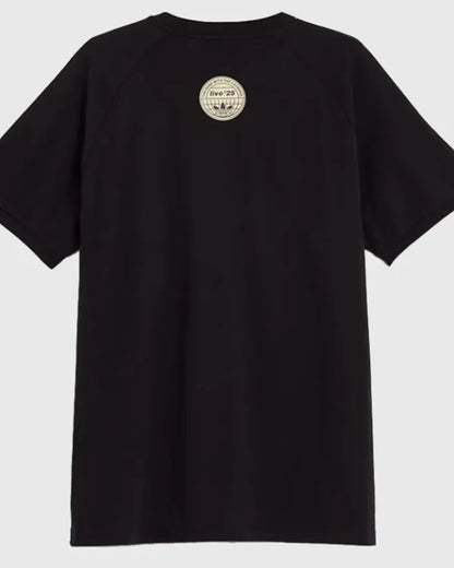 Adidas X Oasis Tour 3 Stripes Black T-Shirt