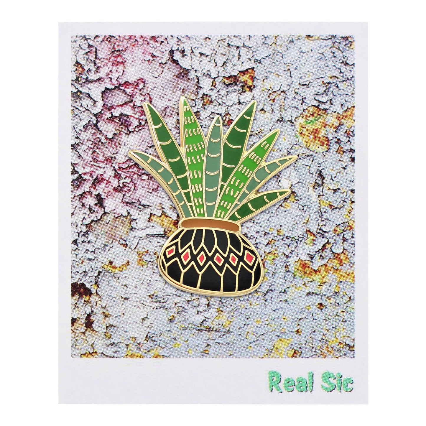 Aloe Vera Plant Enamel Pins By Real Sic - Pins For Your Life