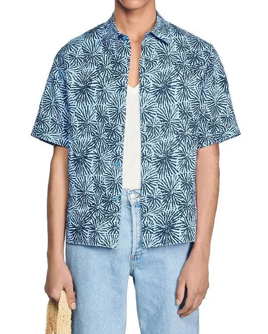 We Were Liars Joseph Zada Blue Print Shirt