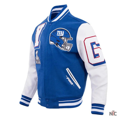 New York Giants Mashup Varsity Jacket