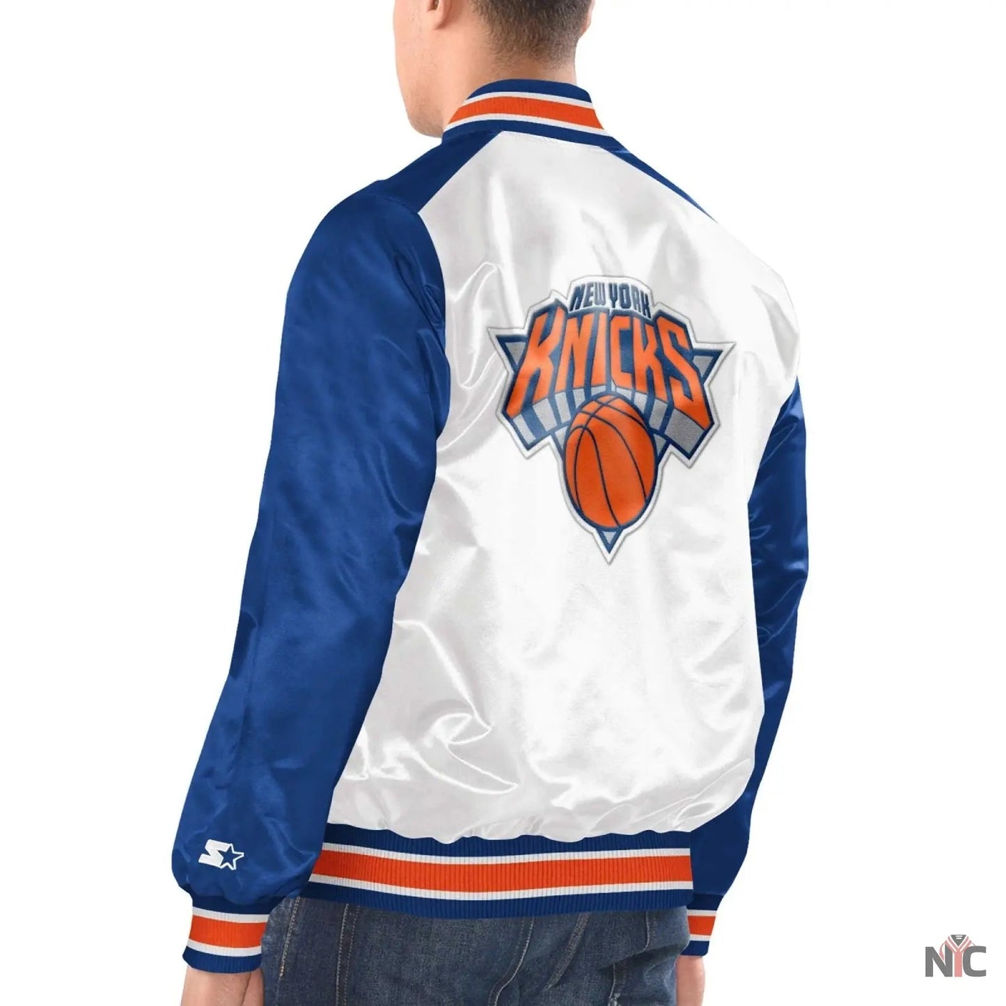 New York Knicks Renegade Satin Varsity Jacket