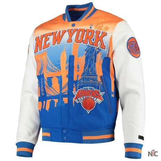 New York Knicks White Finals Champions Varsity Full-zip Jacket