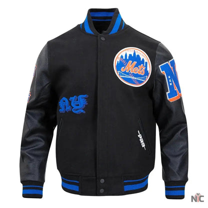 New York Mets Old English Varsity Jacket
