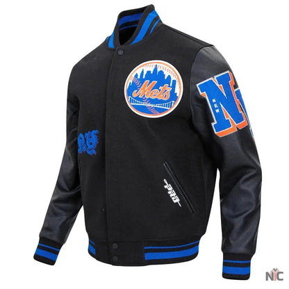 New York Mets Old English Varsity Jacket
