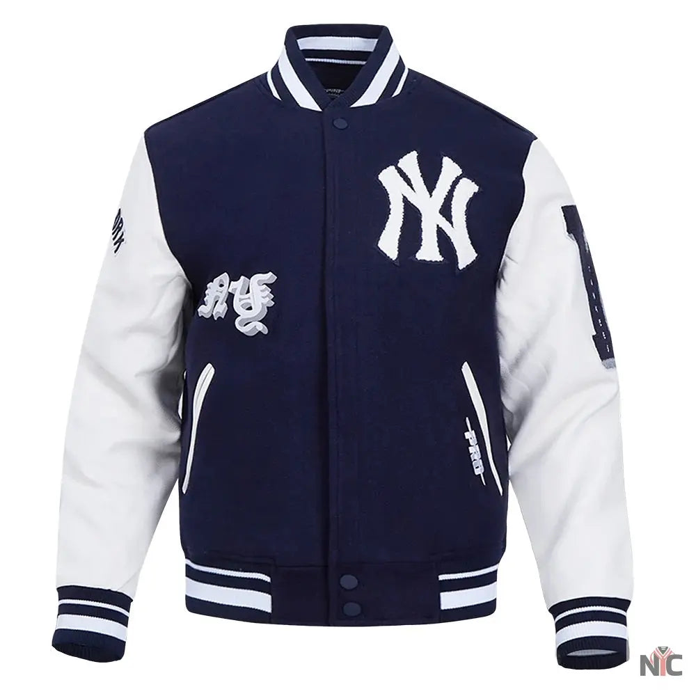New York Yankees Old English Varsity Jacket
