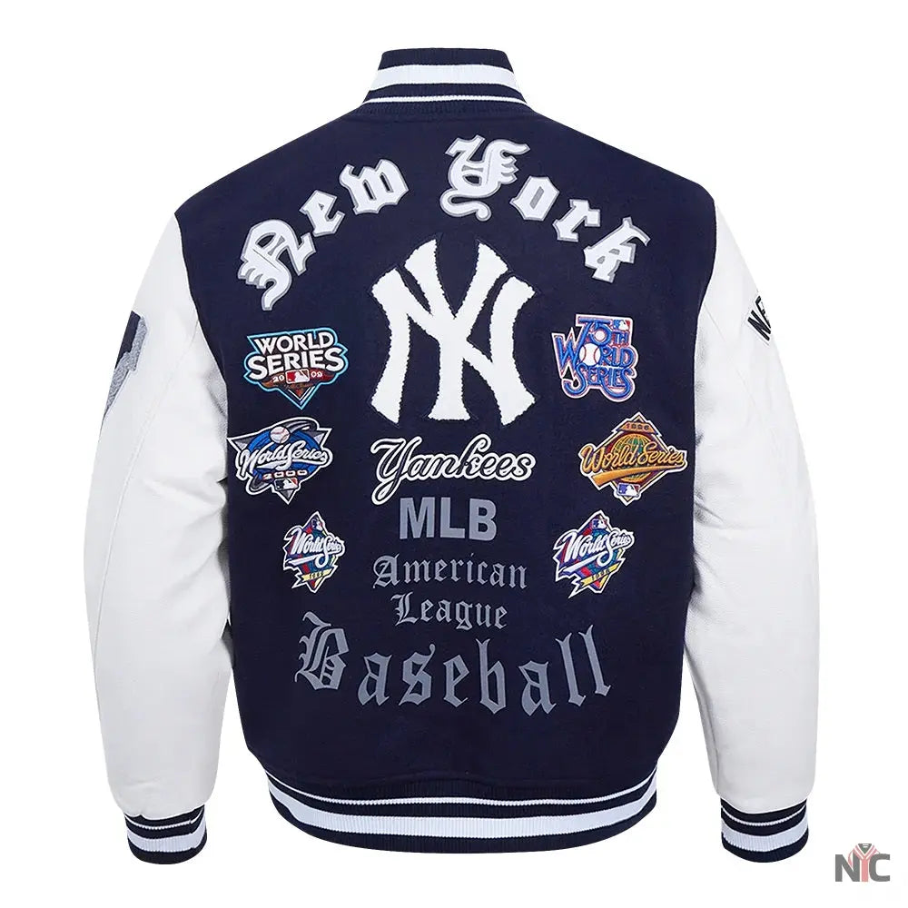 New York Yankees Old English Varsity Jacket