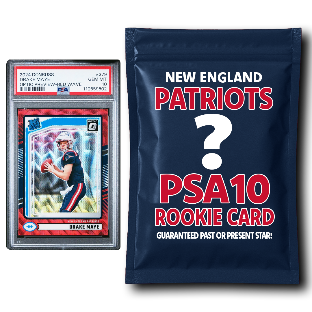 New England Patriots PSA 10 Graded Rookie Card Mystery Pack