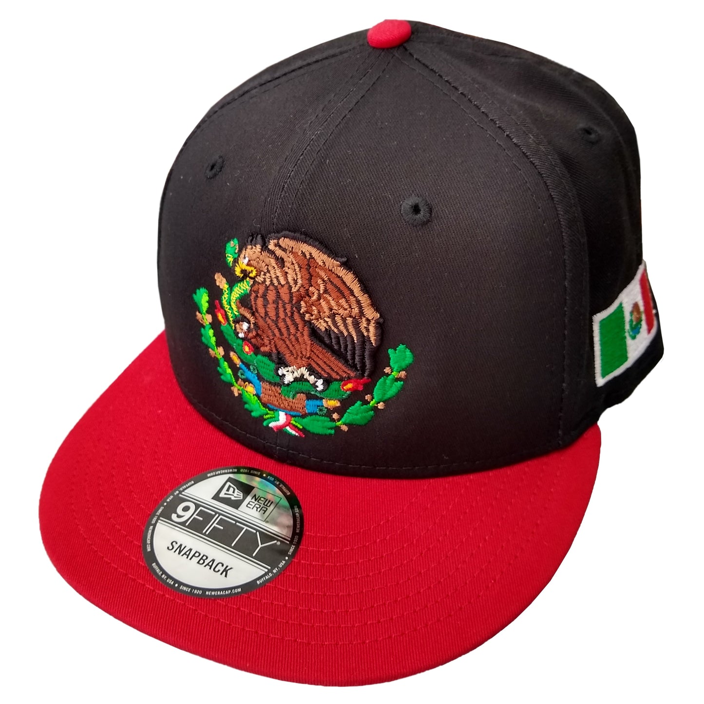 New Era SnapBack Mexican Bull Logo Black - Red Hat