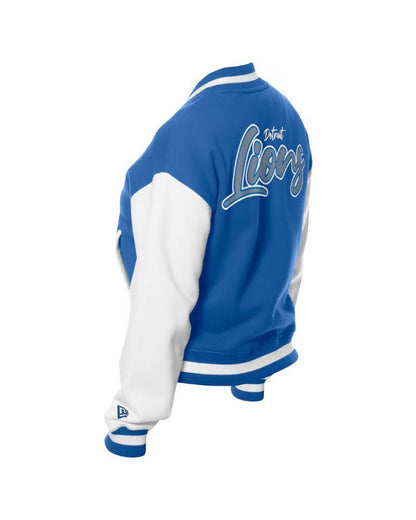 New Era Blue Detroit Lions Fleece Jacket