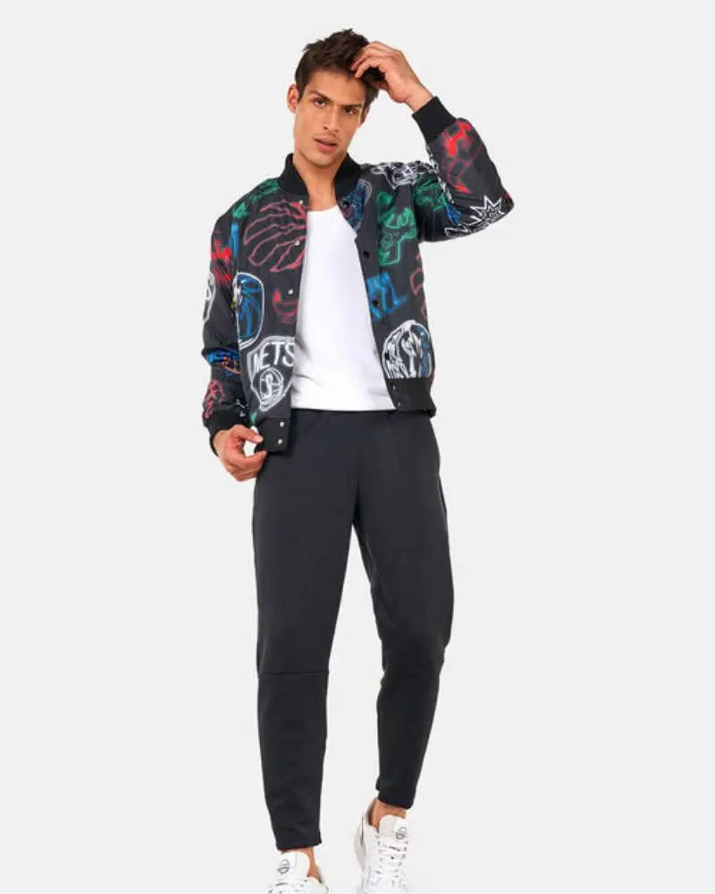 New Era NBA Printed Bomber Jacket