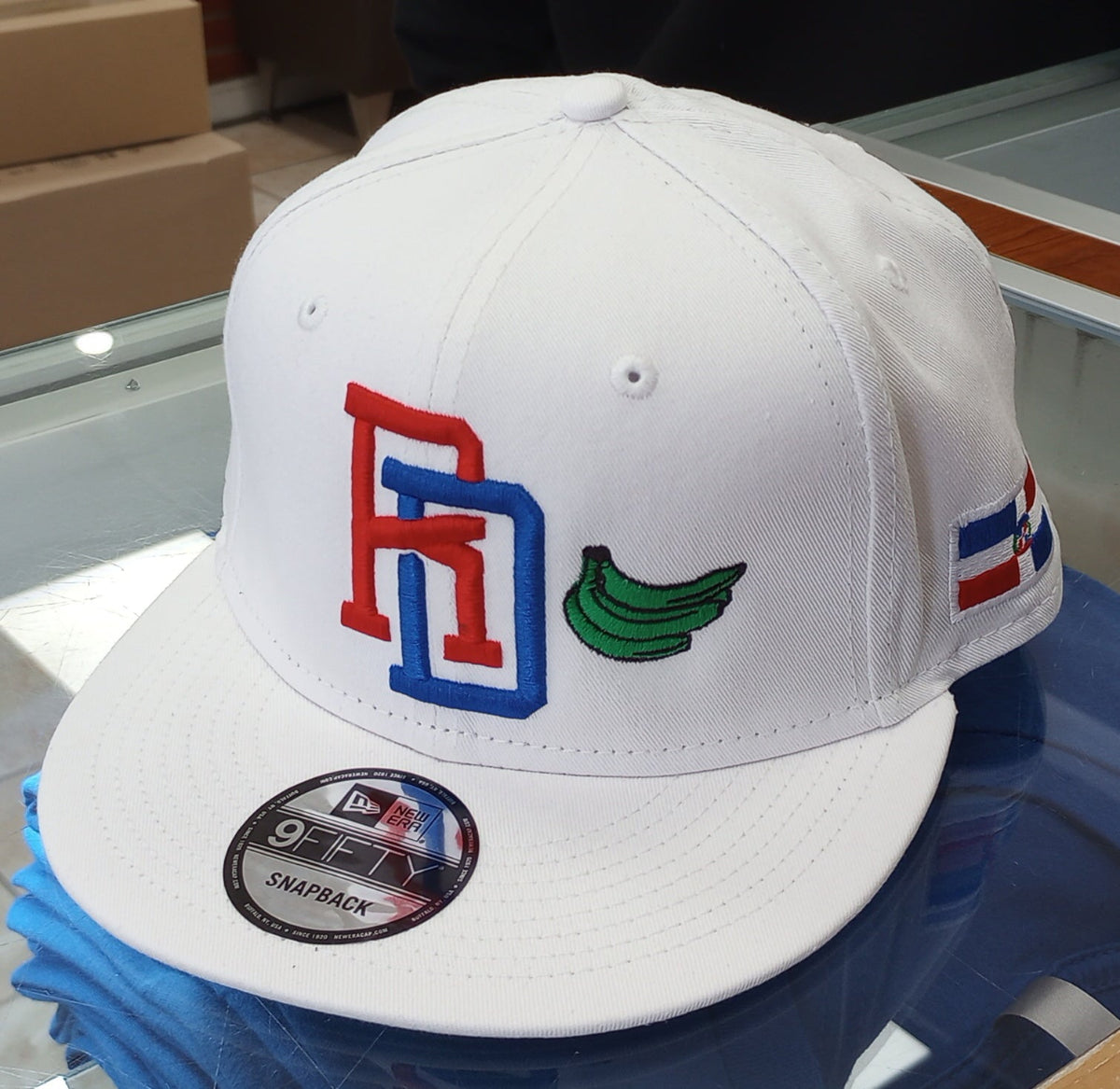 New Era SnapBack White Cap - RD Platano Power