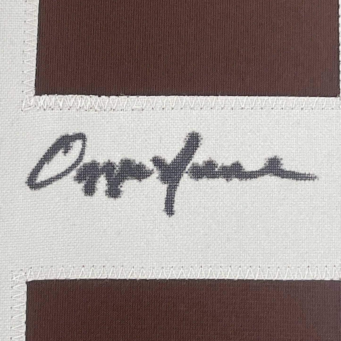 Framed Autographed/Signed Ozzie Newsome 35x39 Cleveland Brown Football Jersey JSA COA