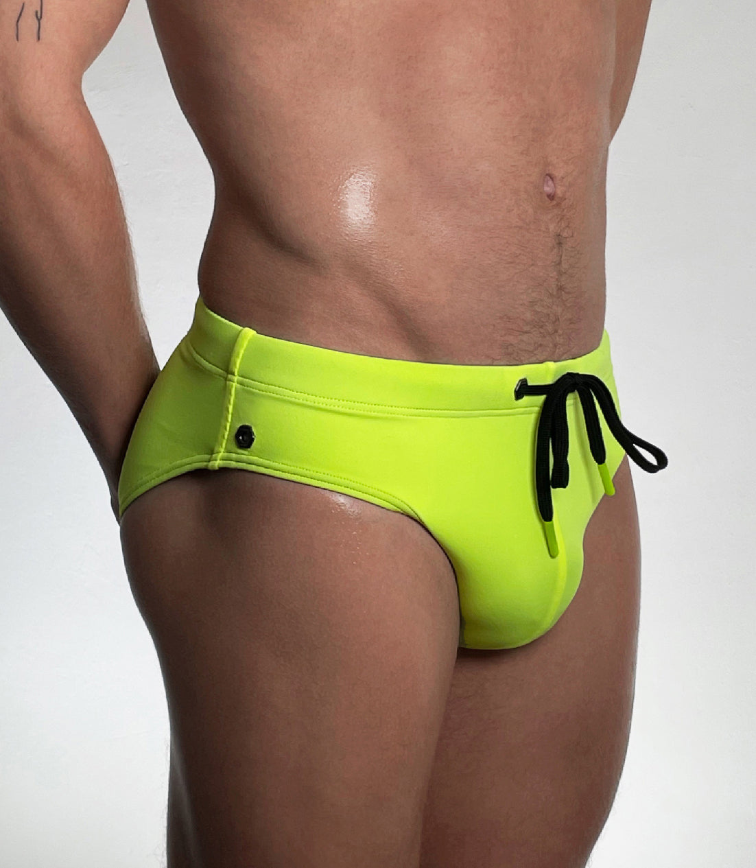 Modern Classic Swim Brief- NEON YELLOW